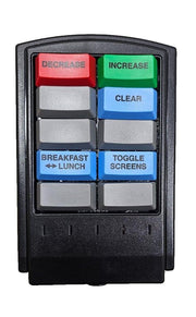 NIB TG3 10 Key Bump Bar POS Fast Food Restaurant KBA-M3270F-UHC-BRK