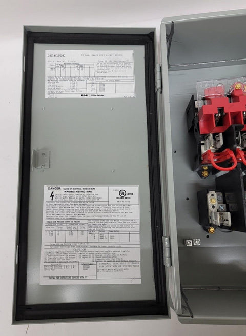 Eaton NSB DH361FDK Safety Switches DH 3P 30A 600V 50/60Hz 3Ph Fusible 3Wire EA N