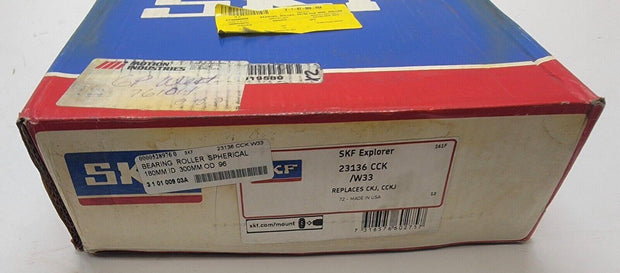 NIB SKF Explorer 23136 CCK /W33 Double Roll Spherical Roller Bearing 300mm OD