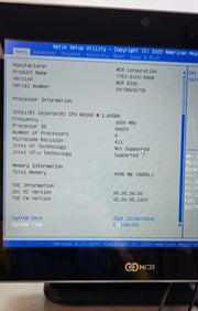 New NCR 7761 P1535 Touchscreen Terminal Display 1.6Ghz, 4GB/60GB, Biometrics W10