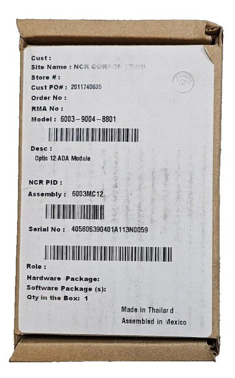 Apc Module Invenco Invenco ADA Module G7ADA IP0077, 9 Button, G7 Payment Terminal Assist ...