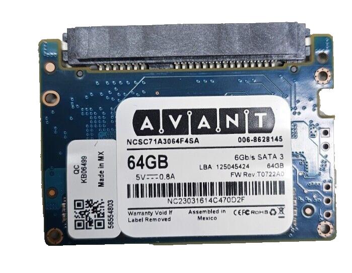 New Avant NCSC71A3064F4SA 64GB 6Gb/s SATA 3 SSD Half Slim