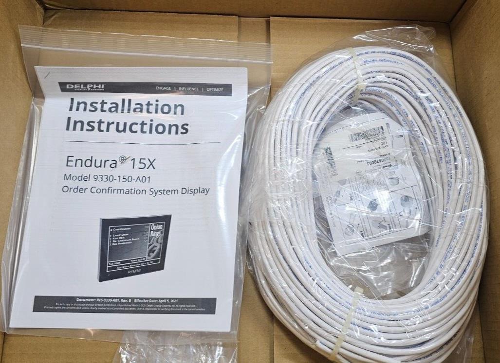 NIB Delphi Endura 15X POS Drive Thru Order Display System Kit UZ-9330 ...