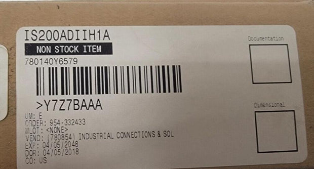 General Electric Mark VI IS200ADIIH1A Auxiliary Drive to ISBus Interface Board