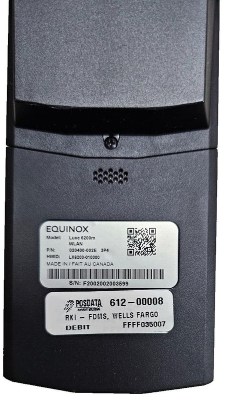New Equinox Luxe 6200M Wireless Mobile Payment Terminal Printer A10400-209E