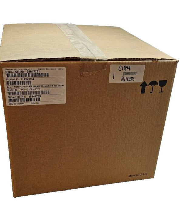 New NCR P1235 PCAP Touch Display POS PC System 1.6Ghz, 4GB, 64GB W7-E, Dual Disp