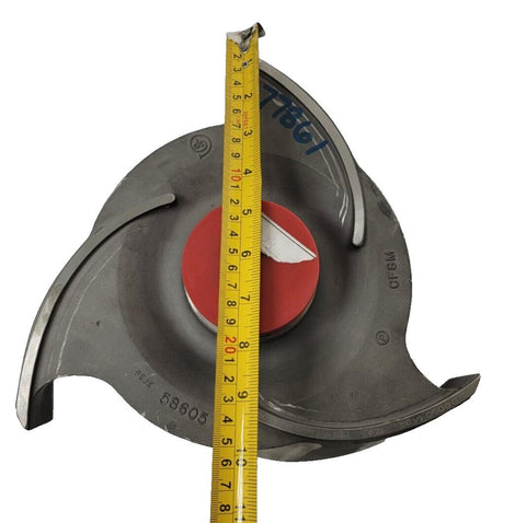 New Goulds 3175S Impeller D00609A02-1203 6X8-12", 12" Diameter, 316 SS, 3 Vane