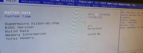 New Supermicro SDS 1U Rackmnt Server, Xeon D-2146NT, 128GB RAM, 3.84TB PM893 SSD