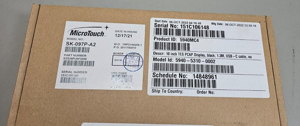 Microtouch 9.7" VESA 10-Pt Touch Display USB-C 315Nit 1024x768 Commercial Grade