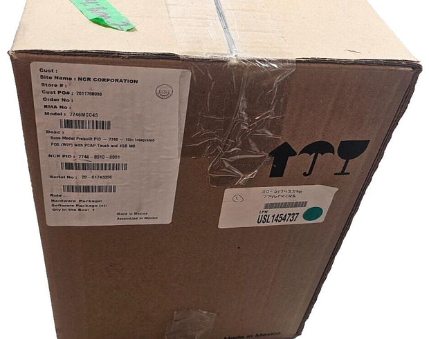 NCR 7746 10" 4GB POS Base System, Touchscreen - Incomplete new build 7746MCC43