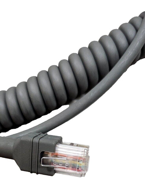 Zebra CBA-R31-C09ZAR 7ft Coiled RS232 to RJ45 Barcode Scanner EVM/DCS ...
