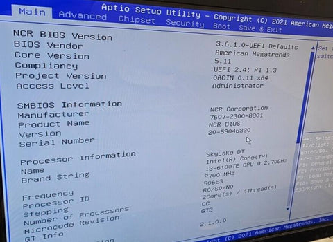 New NCR RealPOS XR8 7607 POS Terminal, i3-6100TE 4GB/500GB, W10, Dual Display