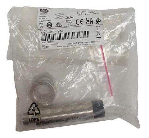 Allen Bradley 872C-N12BP18-D4 Inductive Prox Sensor Nickel Brass Inductive