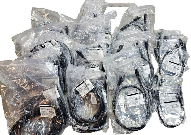 Server Room Cat6 Patch Kit Cable Bundle 1ft 3ft 7ft 10ft, 40 Cables, Booted, New