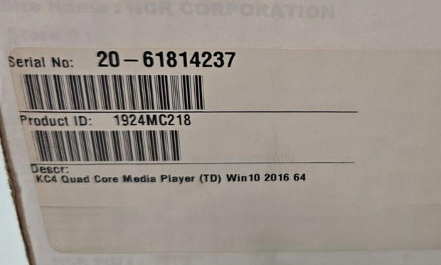 New  NCR KC4 Kitchen Controller 1.6Ghz, 8GB/64GB, Dual Display & PSU (No OS)