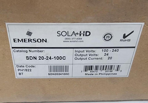 Emerson SDN 20-24-100C Power Supply
