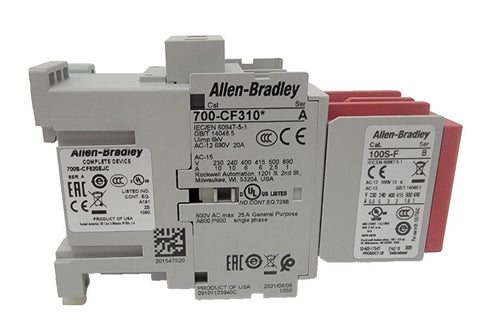 New Allen Bradley Bulletin 700S Safety Control Relay 700S-CF620EJC