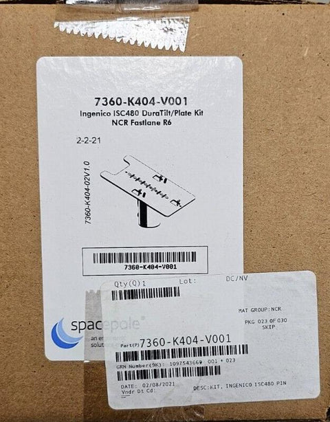 Ingenico ISC480 Pin Pad Mount Duratilt Plate Kit Fastlane R6 7360-K404-V001