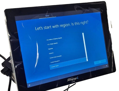 Panasonic Stingray 4 JS980 POS Touchscreen Terminal W10 i3-7100U 8GB DDR4 256GB