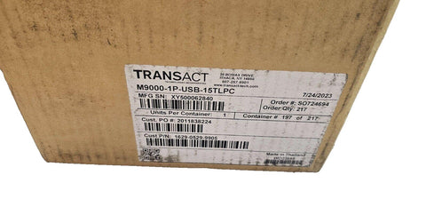 TransACT Ithaca 9000-UL Thermal Printer M9000-1P-USB-10TLPC P/N 1629-0529-9905