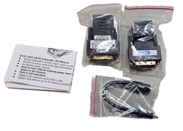i3 international DVI1 DVI to Cat5e Extender Kit (1920x1200 50m) 1072x768 65m