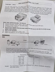 i3 international DVI1 DVI to Cat5e Extender Kit (1920x1200 50m) 1072x768 65m