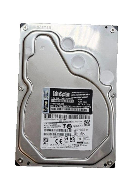 Lenovo 00YK038 7XB7AS00049 1TB 7.2K RPM SATA 6.0GB/S (Toshiba MG04ACA100N) HDD