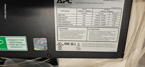 APC SMX1500RM2UCNC Smart-UPS 1500vA Tower/Rack UPS 1200W Line Interactive NOB