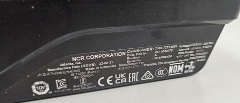 NCR 7169-7321-9001 RealPOS Thermal Multi-Function Printer Eth/USB Check Flip