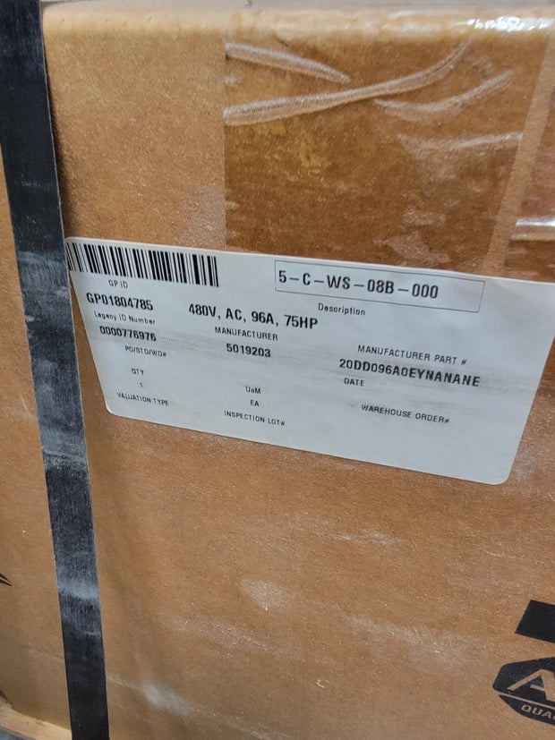 New Allen-Bradley 20DD096A0EYNANANE PowerFlex 700S AC Drive