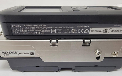 Keyence Clamp-On Gas Flow Meter DN 20A/25A FD-G25