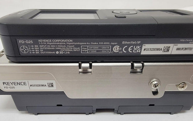 Keyence Clamp-On Gas Flow Meter DN 20A/25A FD-G25