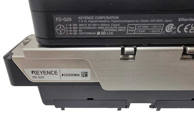 Keyence Clamp-On Gas Flow Meter DN 20A/25A FD-G25