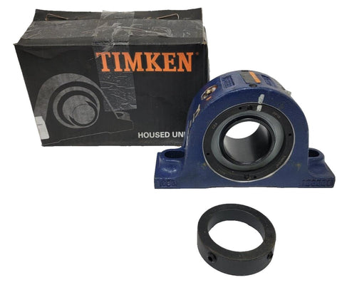 Timken QMPL11J203ST Pillow Block Roller Bearing Unit - 2-Bolt Base, 2-3/16"