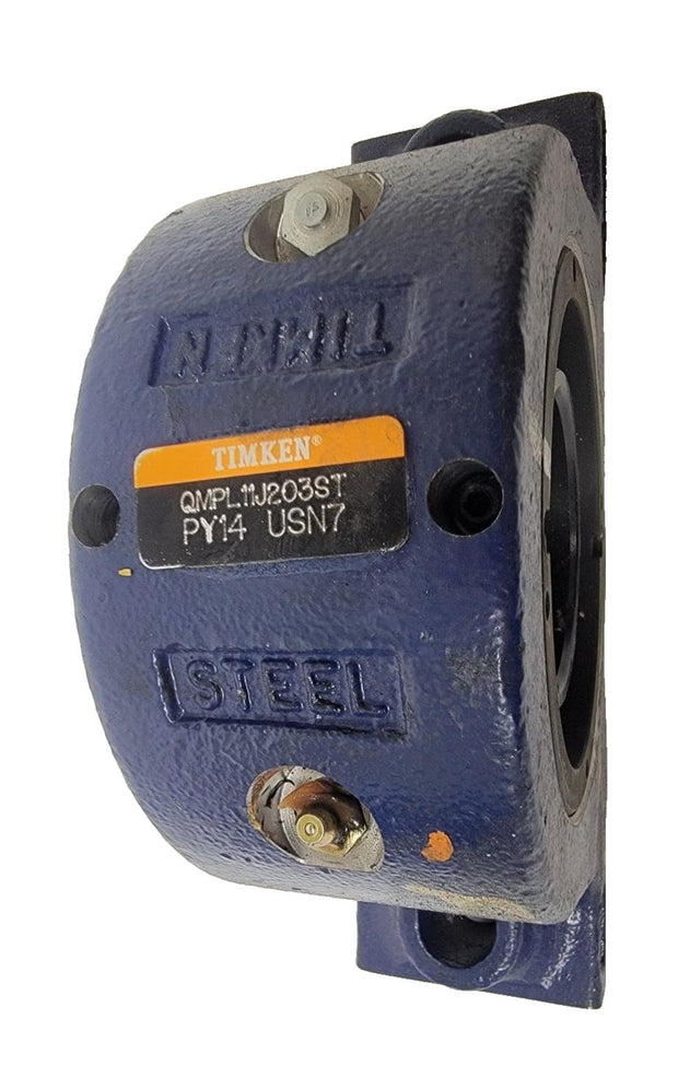 Timken QMPL11J203ST Pillow Block Roller Bearing Unit - 2-Bolt Base, 2-3/16"