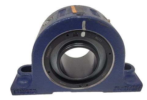 Timken QMPL11J203ST Pillow Block Roller Bearing Unit - 2-Bolt Base, 2-3/16"