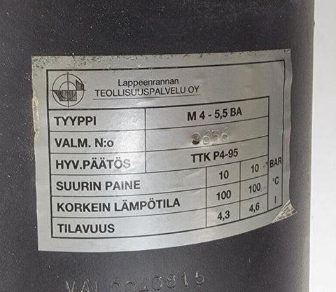 Lappeenrannan Teollisuuspalvelu Oy M 4 - 5,5 BA TTK P4-95