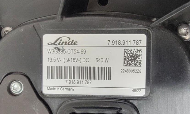 Linde W3G385-CT54-69 7918911787 Axial Fan