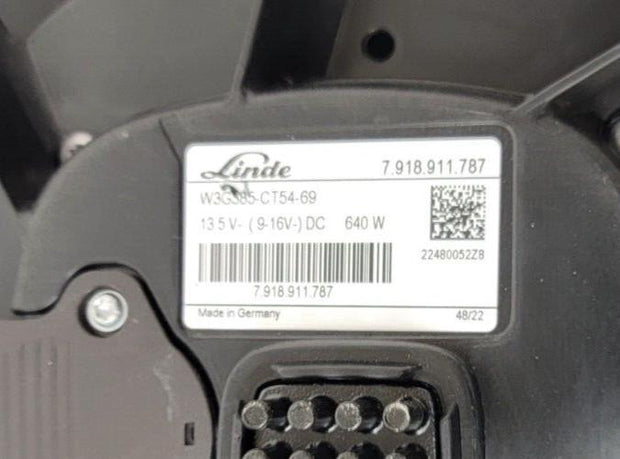 Linde W3G385-CT54-69 7918911787 Axial Fan