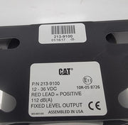CAT 213-9100: 112 Decibel Backup Alarm 12-36VDC