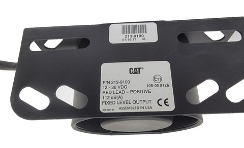 CAT 213-9100: 112 Decibel Backup Alarm 12-36VDC