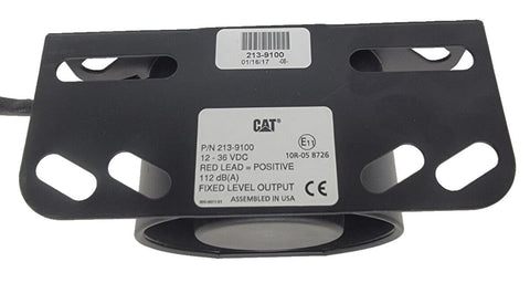 CAT 213-9100: 112 Decibel Backup Alarm 12-36VDC