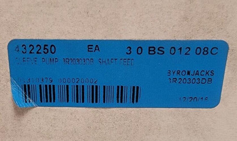 Flowserve Sleeve Pump Shaft Feed Pump SLV QB3500 3R20303DB