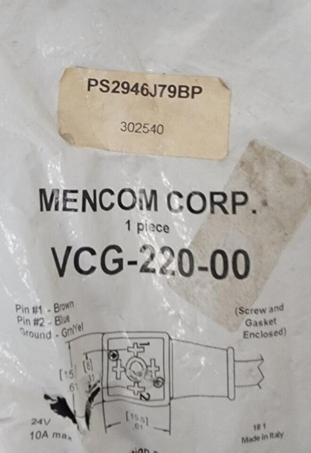 Mencom VCG-220-00 Solenoid Valve Connector