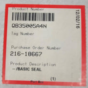 Flowserve QB35005A4N Basic Seal Boiler Feed Pump