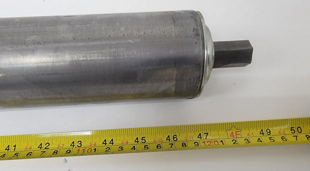 Frantz Manufacturing Steel Conveyor Roller, 48"