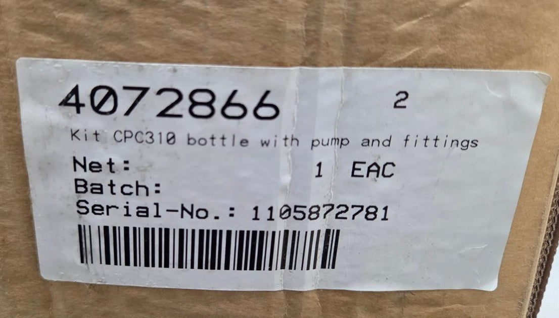 New Endress Hauser E+H Kit Topcal CPC310 Bottle with Pump and Fittings ...