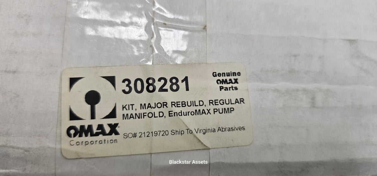 OMAX 308281 Enduromax Pump Major Rebuilt Maintenance Kit, New ...
