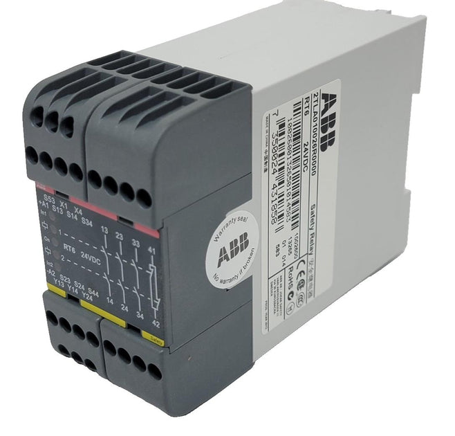 New ABB Safety Relay 2TLA010026R0000 RT6 24VDC 4PST 3N0 6A – Blackstar ...