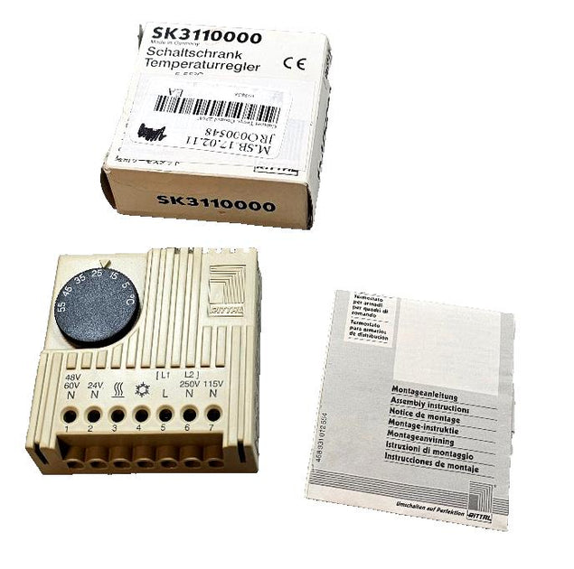 New Rittal Schaltschrank SK 3110.000 Thermostat 10(4)A 30WMax Temp Con ...
